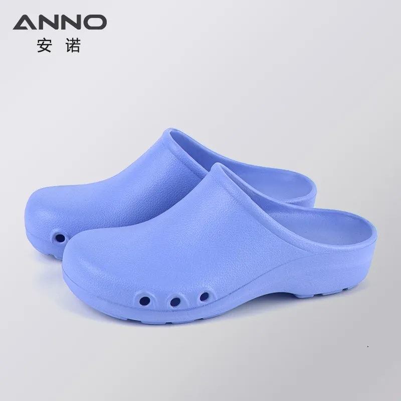 ANNO Soft Medical Doctor Nurse Surgical Shoes Suit for Long Standing  Anti-slip Protective Clogs Operating Room Lab Slippers Chef Work flip flop  