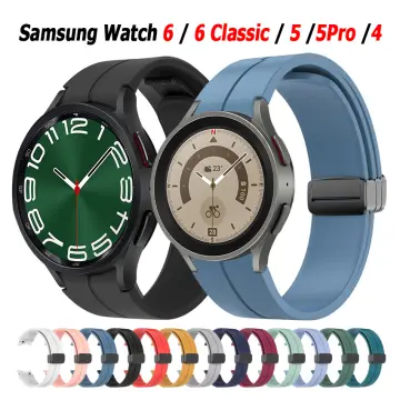 Samsung Galaxy Watch 5/6 Band 44mm 40mm, Gold & Light Brown Eco-friendly  Leather Strap, Watch 5 Pro 45mm Strap, Watch 6 Classic 43mm 47mm 