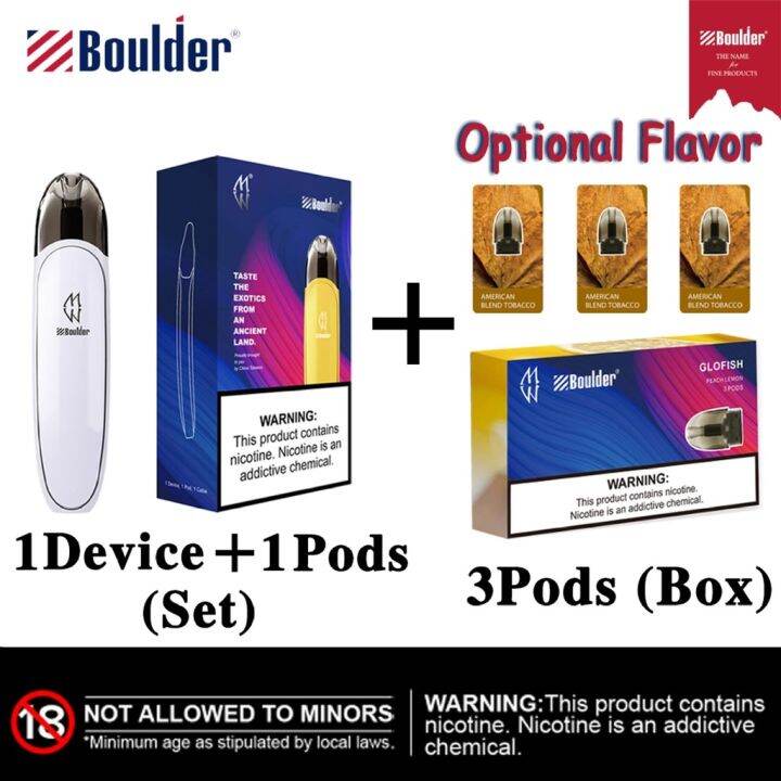 Vape Kit Set Boulder 1 Device with 4 Pods Manila Fast Delivery Complete