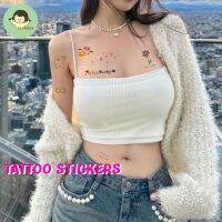 6869-TATTOO STICKER แทททูสติ๊กเเกอร์ ลายน่ารัก สดใส 1 ชุด มีหลายลาย สามารถตัดแบ่งติดได้ตามชอบ  แทททู ติดแล้ว อยู่ได้ ประมาณ  3-4 วั