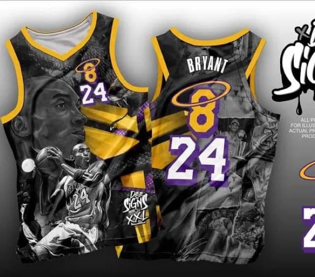 kobe name and number shirt