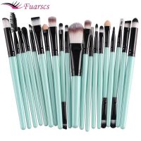 【cw】 20Pcs Makeup Brushes Set Plastic Handle Soft Synthetic Hair Foundation Eyeshadow Make Up Cosmetics ！