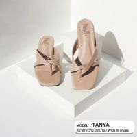 ZAABSHOES รุ่น TANYA สีเบจ (BEIGE) ส้นก้อน 1 นิ้ว ไซส์ 34-44 รองเท้าแตะ รองเท้าไปเที่ยว รองเท้าใส่ที่ทำงาน เน้นหน้าเท้ากว้าง พื้นไม่ลื่น