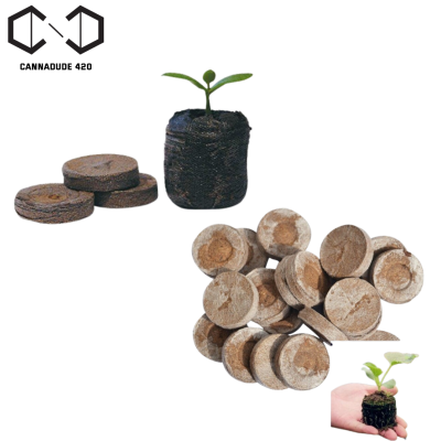 พีทมอส อัดก้อน Peat Moss ดิน พีสมอส อัดเม็ด แพ็ค 10/20 ก้อน Cannadude420