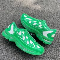 Kiko Kostadinov Asi Gel-Kiril Joint Black And White Green Plaid Sports Fashion Casual Running Shoes