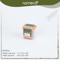 [คุณภาพดี] NAMECO รุ่น NC01011 ECO FRIENDLY กล่องเก็บอุปกรณ์พร้อมฝาไม้ พลาสติกเป็นมิตรกับสิ่งแวดล้อม 1404717