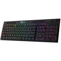 Redragon K618 Horus คีย์บอร์ดแบบกลไก RGB แบบไร้สายบลูทูธ/2.4Ghz/สาย Tri-Mode บางเฉียบรายละเอียดต่ำสวิทช์สีแดงเชิงเส้น