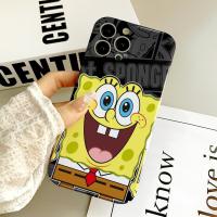 เคสแข็งรูปการ์ตูนที่ทันสมัยสำหรับ Vivo Y02A Y11D Y12A Y15S Y15A Y16S Y17 Y19 Y20 Y21ฝาหลัง Y30 Y33S Y33T Y35 Y50 Y55 Y75 Y76 Y77 5G ลายด้าน SpongeBob 5G ฟิล์มป้องกันแบบเต็มรูปแบบ