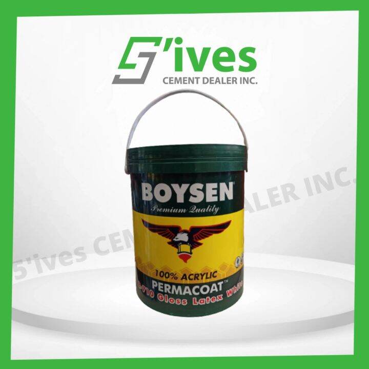 Boysen Permacoat Gloss Latex Paint White B710 Lazada PH