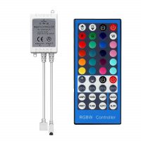 【❉HOT SALE❉】 122cc store Conntroller 40key Strip Rgbw/Rgbww Smd 5050แถบไฟ Led ไฟ Dc 12V 24V 6a Ir รีโมทอินฟราเรด Dimmer 20สี