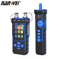 NANWEI NOYAFA Optical Wire Meter Tracer LCD Digital Network Cable Tester Rechargeable Network Line Finder Multifunctional Wire Tracker PoE Checker พร้อม Opm/vfl/cont/scan/illuminate Function