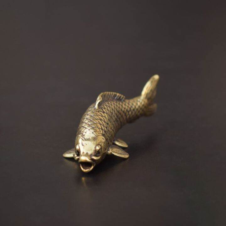 retro-brass-carp-fish-figurine-miniature-tea-table-pet-small-ornament-copper-animal-feng-shui-crafts-home-decoration-accessories