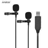 《Miss you electronic》 Andoer USBhead Clip On LavalierMicrophone Mic Omnidirectional Microphone ForMacMicrophoneMicrophone Accessories