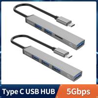 [HOT HAIXWLXKWW 589] ORICO 4 IN 1 Type C HUB 5Gbps ความเร็วสูงถึง USB3.0 Hub Splitter Adapter Docking Station สำหรับอุปกรณ์เสริม