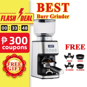 Electric Burr Coffee Grinder 2.0, Adjustable Burr Mill with 16 Precise Grind  Set