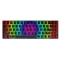 ZIYOU LANG Wired Gaming Mechanical Keyboard 68 Keys with Cool Rgb Luminous Lighting Effect Keyboard for Gamers/PC/Laptops