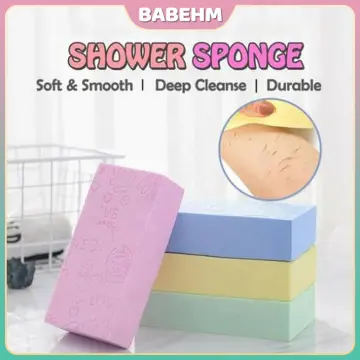 3 pcs Soft Baby Shower Sponge Baby Body Scrubber Sponge Bathing Baby Sponge