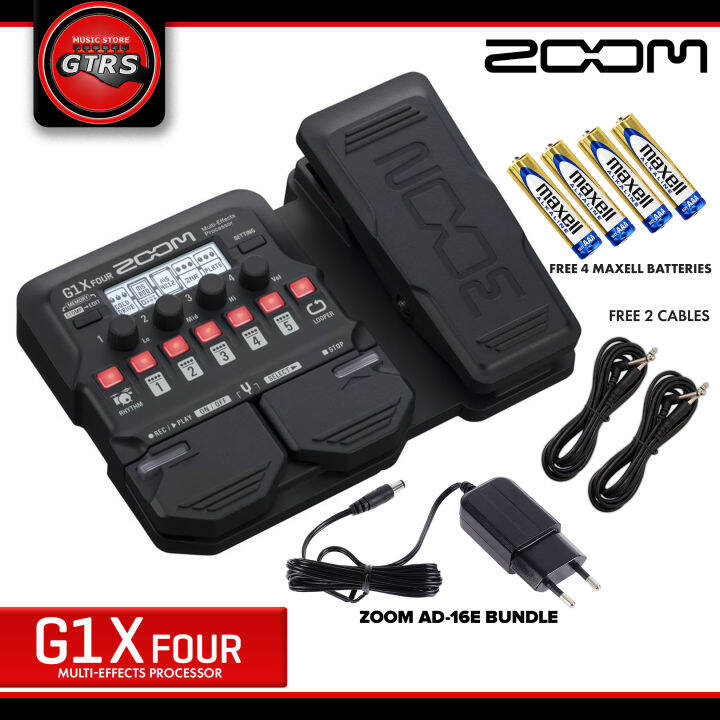 Zoom G1X Four Guitar MultiEffects Processor with BuiltIn Expression