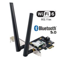 WIRELESS PCIe ADAPTER (การ์ดไวไฟ) ASUS WIRELESS PCI EXPRESS PCE-AX3000 DUAL BAND WIFI6 BT5.0 (BULK PACK)