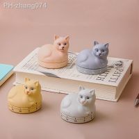 Household Kitchen Cartoon Kitty Cat Timer Mechanical Counters Clock For Cooking Timing Cooking Timer Baking Time Durable