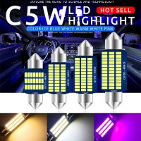 △❏♧ 24v Led interior light for car led 31mm 36mm 39mm 41mm Festoon c5w c10w bulb interior light for car roof reading lamp ice blue