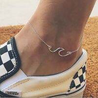 ADOLPH Star Classic Design Vintage Color Wave Charm Bracelets For Ankle Trendy Bohemian Style Link Chain Anklets For Women New