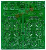 Huaji เครื่องขยายเสียงหลอดอิเล็กทรอนิกส์6N1 6P14 Parallel Push-Pull Tube Amplifier 2*20W amplis PCB Circuit Board