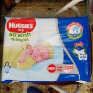 MIẾNG LÓT SƠ SINH HUGGIES NB1 100 MIẾNG