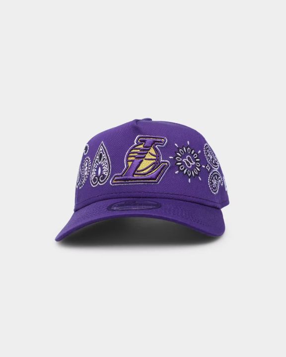 หมวก-new-era-los-angeles-lakers-team-paisley-9forty-a-frame-snapback