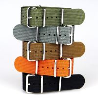 Premium Ribbed Nato Strap Watchband 20mm 22mm Vintage Fabric Watch Band Replacement Wristband Accessoriesby Hs2023