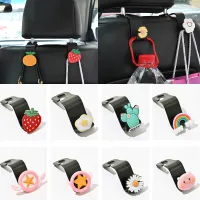 【cw】Cartoon Car Seat Back Hook Universal Portable Car Accessories Interior Hanger Holder Storage for Car Bag Purse Cloth Decorationhot