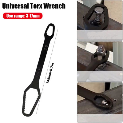 Universal Torx Wrench Double-head Self-tightening Adjustable Glasses Wrench 3-17mm Multifunctional Wrench