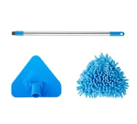 Triangle Lazy Mop Cleaning Floor Bailout Retractable Glass Dust Ceiling Cleaner Squeeze Flat Magic for Home and Kitchen Wiper