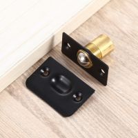 Spring Invisible Wooden Cabinet Door Beads Lock Closet Ball Catch Latch Screw Punching Installation Door Top Bead  Internal Door Hardware Locks Metal