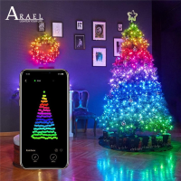 20M15M USB Christmas Tree Led String Lights with Smart Bluetooth App Remote Control Christmas Home Decor Fairy Lights Garland