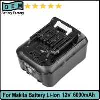 12V High-Output 6.0Ah! Battery for Makita Battery BL1021B BL1041B Power Tools 12-Volt max CXT Lithium-Ion Battery （สต็อกสำเร็จรูป） agapi