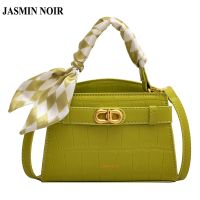 Jasmin NOIR กระเป๋าถือ กระเป๋าสะพายไหล่ ลายหนังจระเข้ แฟชั่นสําหรับสตรี