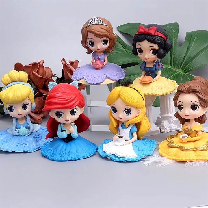 Disney Princess Cake Toy Afternoon Tea Snack Mermaid Princess Cake ...