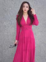 พร้อมส่งS-4XL JISOO(239)Dress เดรส เดรสสีชมพู ชุดสีชมพู เดรสยาว เดรสออกงาน เดรสแฟชั่น เดรสสาวอวบ เดรสเกาหลี เดรสพริ้วๆ เดรสใส่ไปทะเล ชุดเดรส