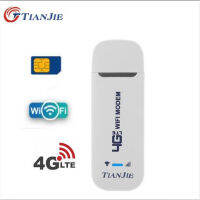 TIANJIE 4G USB WIFI MODEM CAT4 150Mbps Router LTE FDD TDD Unlock Qualcomm Chipset Dongle Car Mobile Hotspot With Sim Card Slot