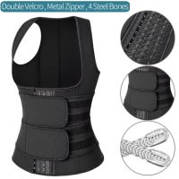 AB4B Waist Trainer Vest Workout Body Shaper Women Neoprene Sweat Slimming Sheath Double Tummy Control Trimmer Belts Corset Top