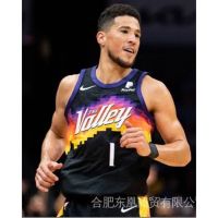 Ready Stock 2022 Nba Jersey Phoenix Suns No.1 Booker Black Basketball Jersey