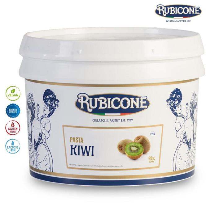 Hộp 3kg hương vị làm kem vị quả Kiwi - Rubicone Pasta Kiwi 