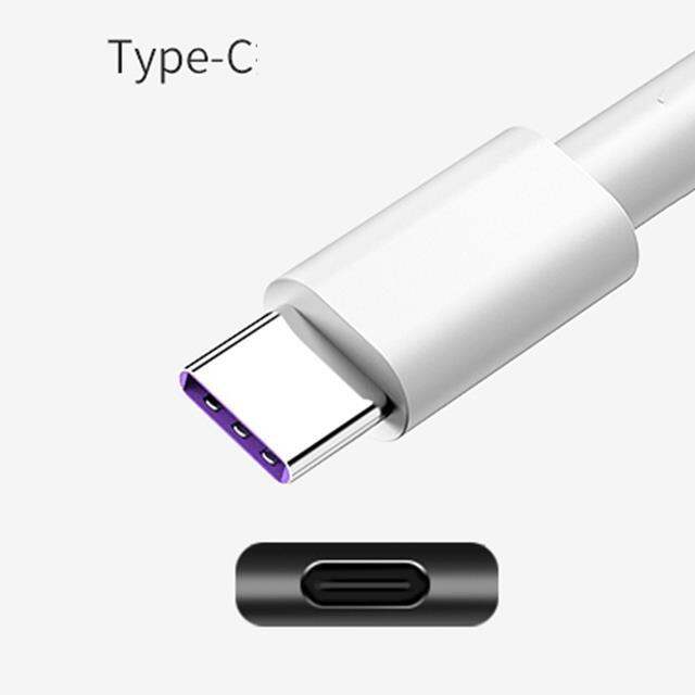 aq-ใหม่สายสำหรับซัมซุง-usb-c-แบบ5a-xiaomi-redmi-note-โทรศัพท์มือถือชาร์จเร็ว10-huawei-p30-pro-สายชาร์จสายหักศอกสีขาว