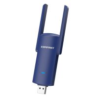 【❂Hot On Sale❂】 baijiangyong Comfast Usb อะแดปเตอร์ Wifi 1300mbps ไวไฟ Adatper 5Ghz บลูทูธ4.2อีเธอร์เน็ต2 * 3dbi เสาอากาศ Pc Wi-Fi สำหรับคอมพิวเตอร์เพลงบลูทูธ