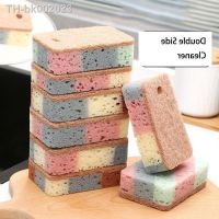 ☍ Double-Sided Cleaning Sponge Wipe Dishwashing Pot Cleaning Cloth Washing Dishes Multi-Use Kitchen Bathroom Office Cleaning Tools