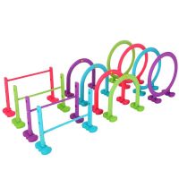 Colorful Pet Dog Sport Equipment Training Competition Around The Pole Jumping Ring Hurdles Pet Agility Training Supplies Dog Toy