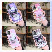 armor case foothold Phone Case For TCL T-Mobile Revvl6 Pro/T Phone Pro Kickstand cartoon Anti-knock drift sand Silicone