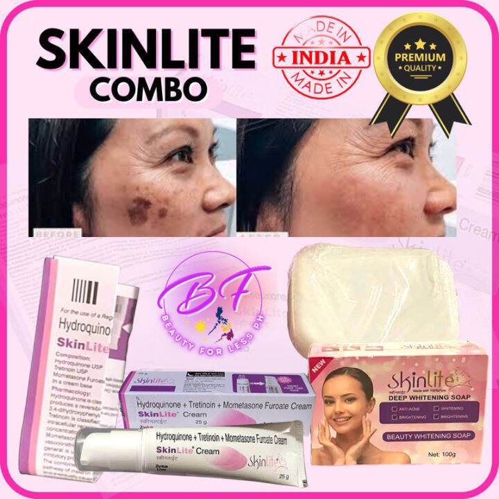 SKINLITE CREAM ORIGINAL DUO ( cream and soap) pekas eraser melasma