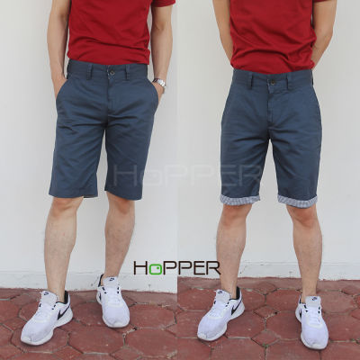 กางเกงขาสั้น Hopper shorts Cotton 100% สีฟ้าเทา
